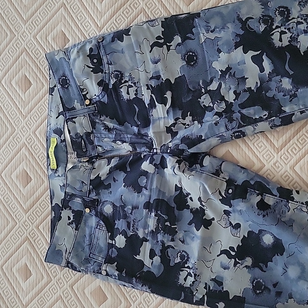 Versace blue pants, Size 26.